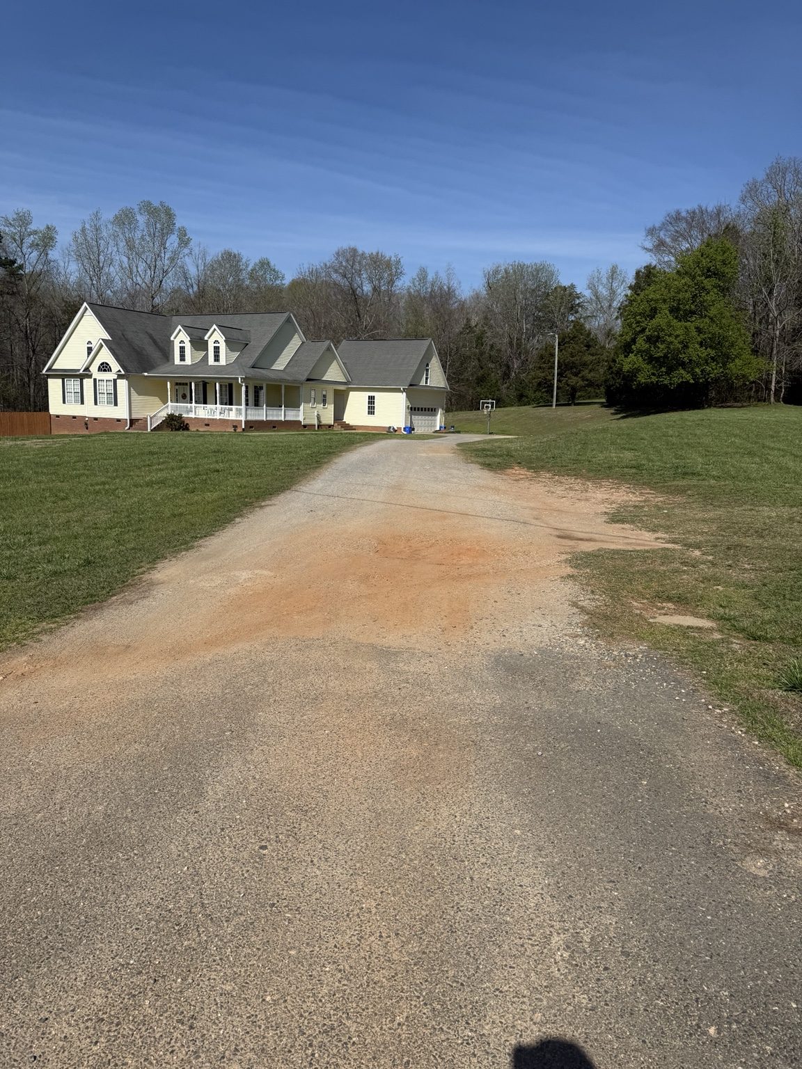 Driveway before restoration